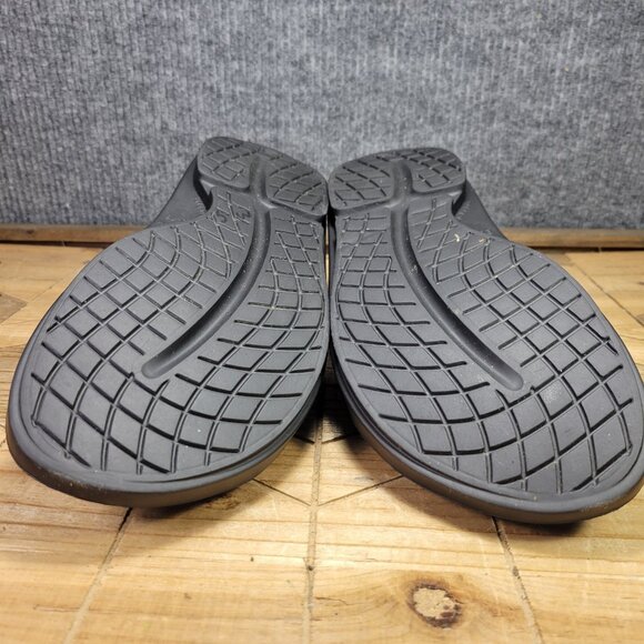 Oofos Ooahh Men's Size 12 Shoes Black Slides Comfort Orthopedic Recovery Sandals - Picture 6 of 7